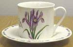 Чашка с блюдцем "ирисы" (646324)