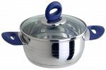 Кастрюля 1,5л ст/кр. 16х7,5см azzuro vitro, regent (693752)