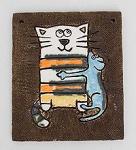 KK-205 панно "кошка с мышкой" шамот (873141)