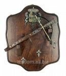 Коллаж-ключница "арбалет" (3 крючка) 31*40см" (656701)