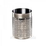 Корзина для мусора basketweave silver (842421)