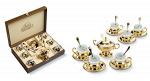 Подарочный набор "кофейный" в дерев. футляре на 6 персон 45*32*12см" (665282)