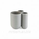 Подставка для зубных щеток touch серая (922711)