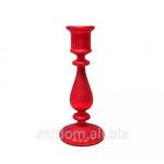 Подсвечник для обеденной свечи КРАСНЫЙ h=22см (899755)