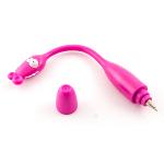 Ручка мягкая Крокодил фиолетовый шариковая (938575)