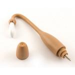 Ручка мягкая Фламинго коричневый шариковая (938572)