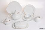 Сервиз чайный "Бернадот белый" на 12перс.41пред. (937425)