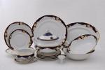 Сервиз столовый 25 предм., форма сабина, 1357, фарфор, leander (654370)