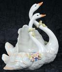 Шкатулка "лебединая песня", фарфор 18см" (657848)