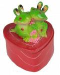 Шкатулка "влюблённые лягушата" 8*7*8см" (679847)