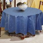 Скатерть овальная прага цвет голубой (51) 250х180 см (882646)