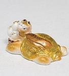 15708 фигурка гипсовая "черепашка" зол. (779183)