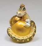 15878 копилка гипсовая "змея на яблоке" зол. (779325)