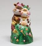 15784 копилка гипсовая "пара быков на стоге" (779245)