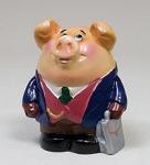 15868 копилка гипсовая "свин в пиджаке" (779318)