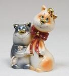 15808 фигурка гипсовая "влюбенные кошки" эк. (799078)