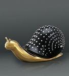 AHura- 08 фигура "улитка черная" с кристаллами сваровски (784187)