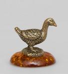 Фигура Гусь (латунь, янтарь) (928317)