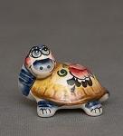 Фигурка "черепаха" цв.(гжельский фарфор) (832837)