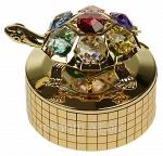 Фигурка декоративная "черепашка" на музыкальной подставке" (659697)