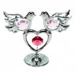 Фигурка декоративная "голуби на сердце" (659242)