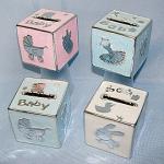 Фигурка декоративная (копилка) "кубик" h=6см. (4вида) (765830)
