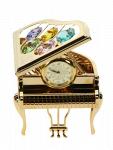 Фигурка декоративная с часами "рояль" 8см" (657696)