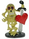 Фигурка декоративная веселый скелет 14*7*18см (734669)