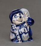 Фигурка "еж с грибом" (гжельский фарфор) (818701)