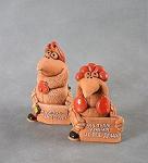 Фигурка керам. "колобашка-курица" в асс. (780035)