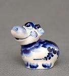 Фигурка "корова" мал. (гжельский фарфор) (818041)