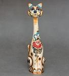 Фигурка "кот-кегля" цв. (гжельский фарфор) (842894)