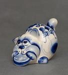 Фигурка "кот-злюка" (гжельский фарфор) (842885)