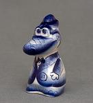 Фигурка "крокодил-гена" (гжельский фарфор) (818054)