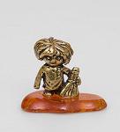 Фигурка "кузя" (латунь, янтарь) (871528)
