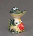 Фигурка "крокодильчик" цв.(гжельский фарфор) (832850)