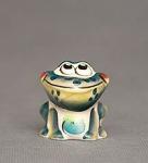 Фигурка "лягушка-супер" цв. (гжельский фарфор) (862344)
