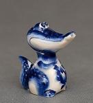 Фигурка "крокодильчик" (гжельский фарфор) (832806)