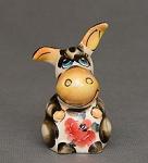 Фигурка "ослик-иа" бол. цв. (гжельский фарфор) (832828)
