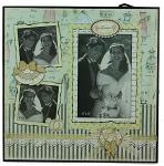 Фоторамка для 3-х фото "день свадьбы" 26*26*2см" (656996)