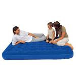 Кровать надувная flocked air bed double, bestway (698342)