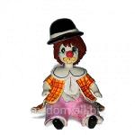 Маленький клоун в жёлтом котелке h 11 см (648509)