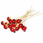 Набор божьих коровок на вставке (дерево), 1.5х20см, (72шт.) (913405)