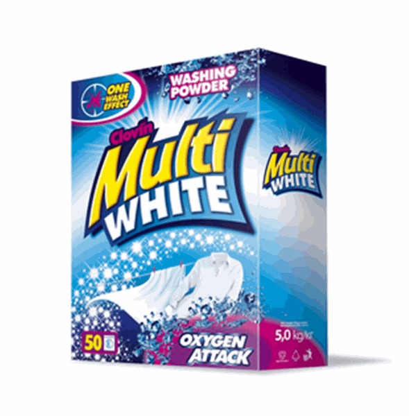 Бесфосфатный стиральный порошок для стирки белого белья Multicolor MultiWhite