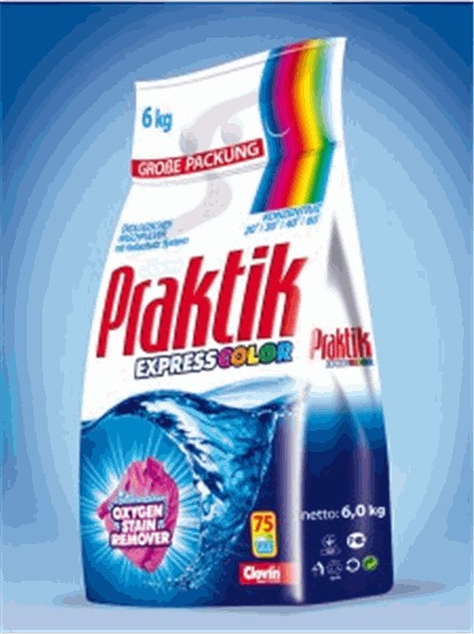Бесфосфатный стиральный порошок Praktik Express Color, 6 кг