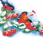 Салфетки праздничные треххслойные Зимние пташки