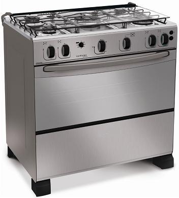 Плита газовая RICCI Santorini Grill Inox 5B