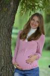 Блузка розовая для беременных и кормящих мам