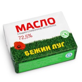 Масло сливочное крестьянское сладко-сливочное несоленое Бежин луг 72,5%
