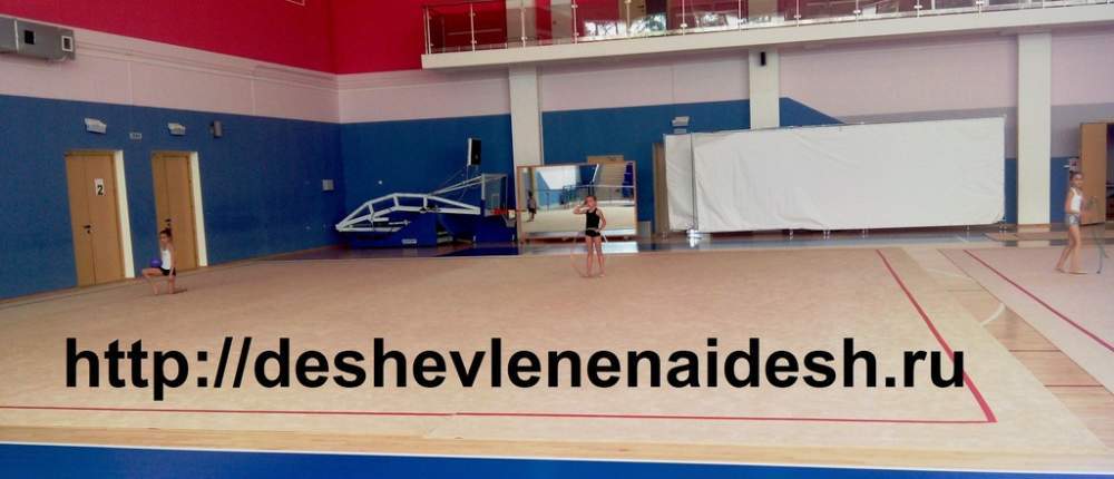 Ковер с помостом для художественной гимнастики 14х14 м (Соревновательный) 131